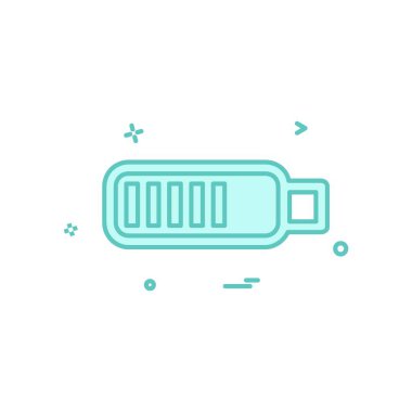 Batarya simgesi tasarım vektörü