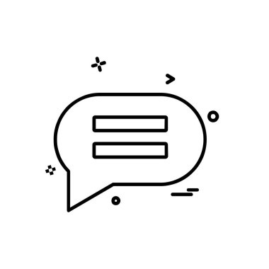 İleti simge tasarlamak vektör