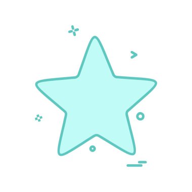 Beyaz arka plan üzerinde yıldız daire basit simgesi