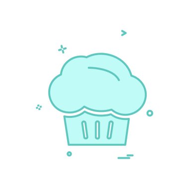 Gıda simgesi tasarım vektörü