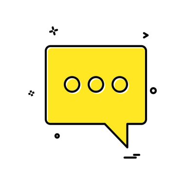 Sohbet simgesi tasarım vektörü