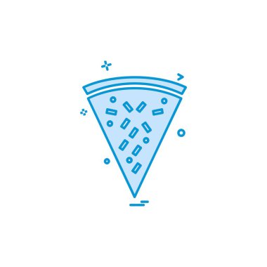 Pizza simge tasarlamak vektör