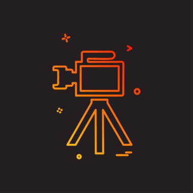 Kamera simgesi tasarım vektörü