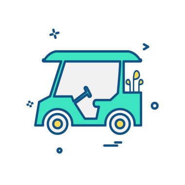 Golf simge tasarlamak vektör