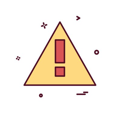 Uyarı simge tasarlamak vektör