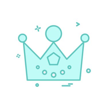 Taç simge tasarlamak vektör