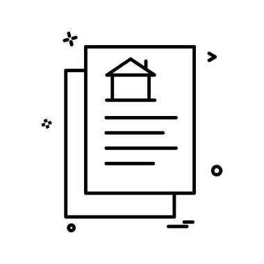 Emlak simge tasarlamak vektör