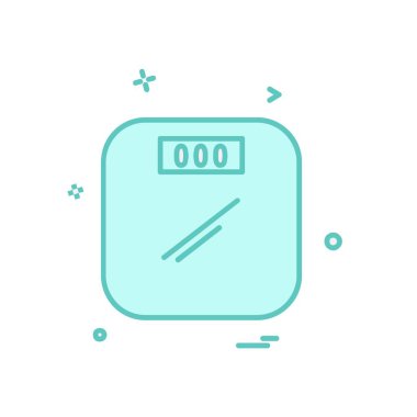 Ağırlık makine simge tasarlamak vektör