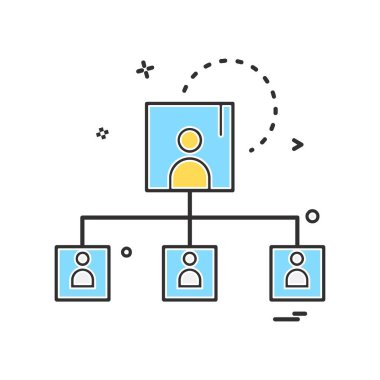 Ağ simgesi tasarım vektörü