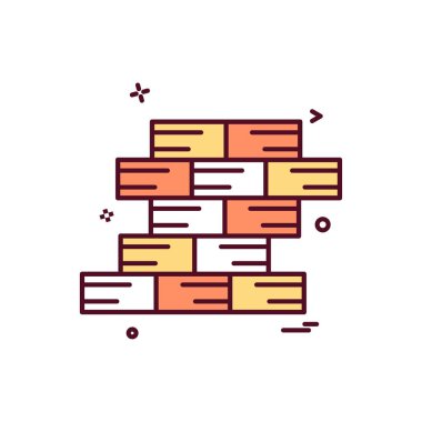 duvar simgesi vektör tasarımı