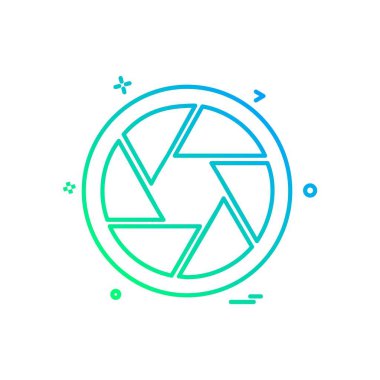 Kamera simgesi tasarım vektörü