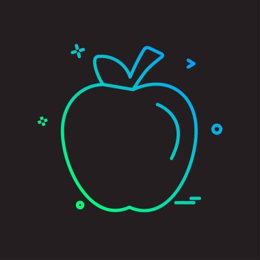 Apple simge tasarım vektörü