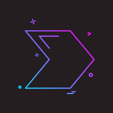 Sağ ok simge tasarlamak vektör