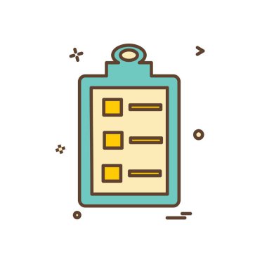 Pano simgesi tasarım, renkli vektör çizim