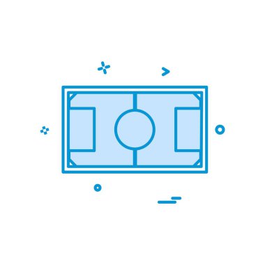 Futbol ikonu tasarım vektörü