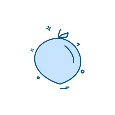 Meyve simgesi tasarım vektörü