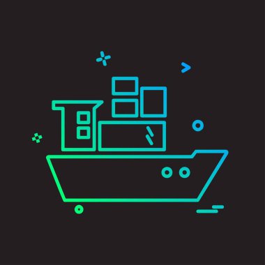 Seyahat simgesi tasarım vektörü