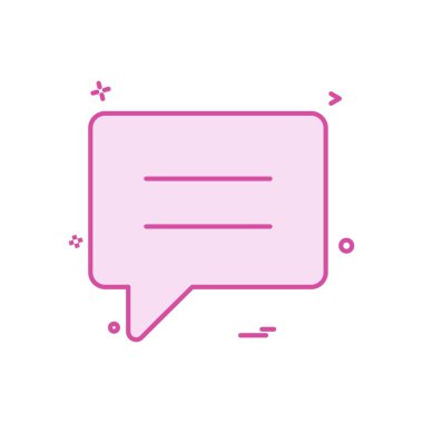 Konuşma metinleri sohbet simgesi vektör tasarımı