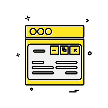 Web düzen simge tasarlamak vektör