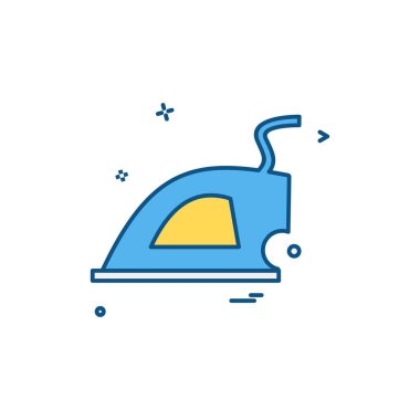 Mobilya simgesi tasarım, renkli vektör çizim