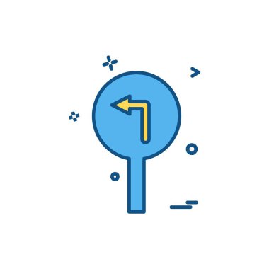 Trafik işaretleri simge tasarlamak vektör