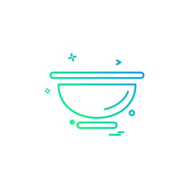 Gıda simgesi tasarım vektörü