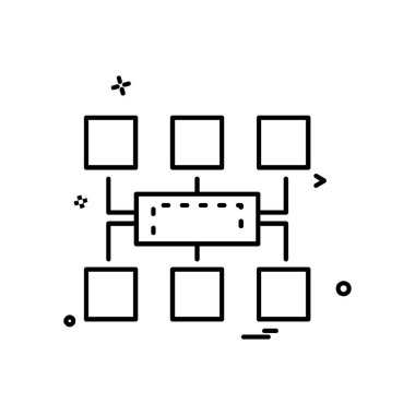 Ağ simgesi tasarım vektörü