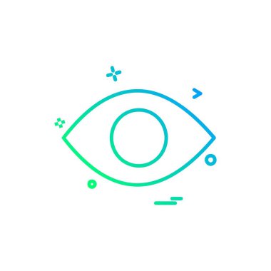 göz simgesi tasarım vektörü