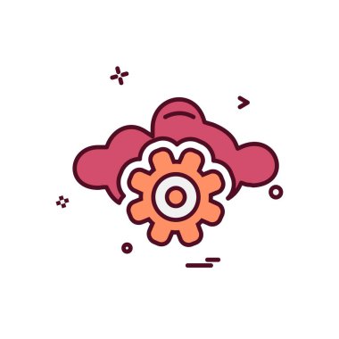 Vites simgesi tasarım vektörü