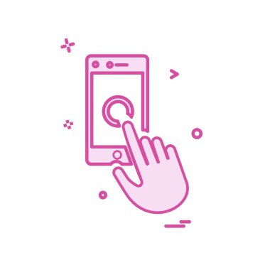 Akıllı Telefon Simgesi Tasarım Vektörü