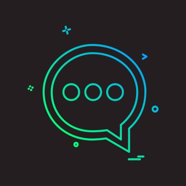 İleti simge tasarlamak vektör