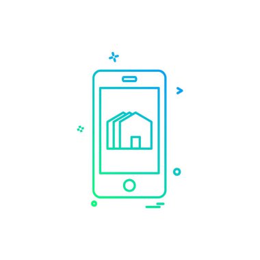 Emlak simge tasarlamak vektör