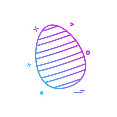 yumurta Paskalya Festivali simge vektör tasarımı