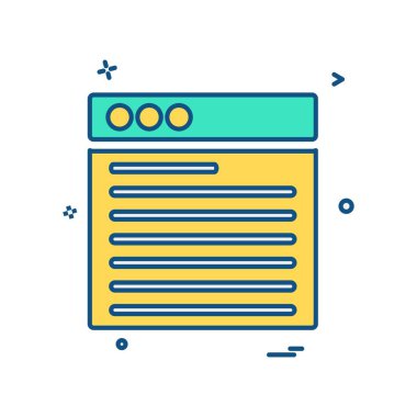 Web düzen simge tasarlamak vektör