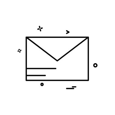 İleti simge tasarlamak vektör