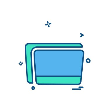 Klasör simge tasarlamak vektör