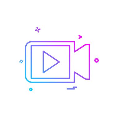 Kamera simgesi tasarım vektörü