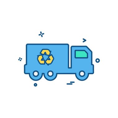 Kamyon simgesi tasarım vektörü