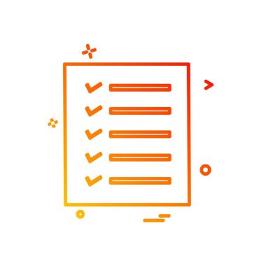 Todo liste simge tasarlamak vektör