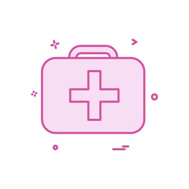 Tıbbi simge tasarım, renkli vektör çizim