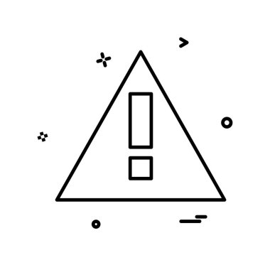 Uyarı simge tasarlamak vektör