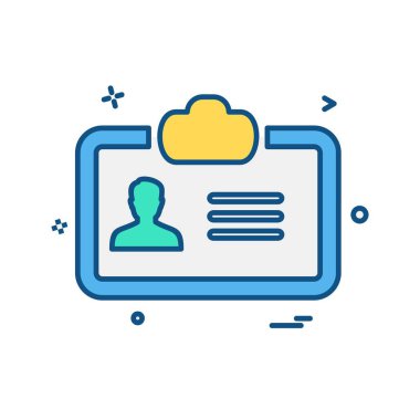 Profil simgesi tasarım vektörü