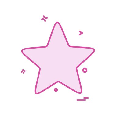 Beyaz arka plan üzerinde yıldız daire basit simgesi