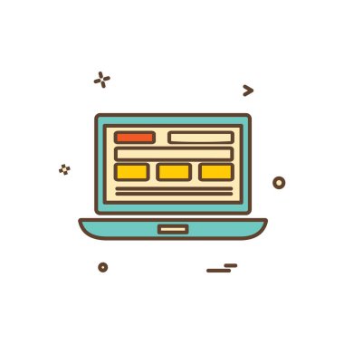 Web sitesi düzenleme simgesi tasarım vektörü