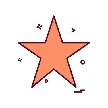 Beyaz arka plan üzerinde yıldız daire basit simgesi