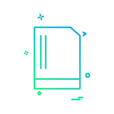 Dosya simgesi tasarım vektörü