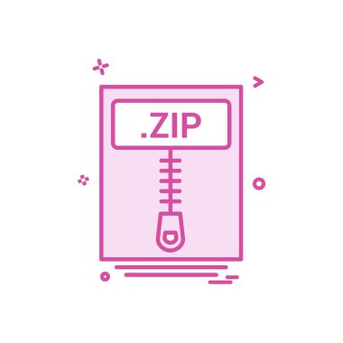 dosya dosyaları zip ikon vektör tasarımı