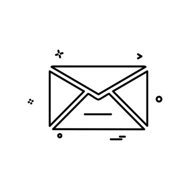 İletileri simge vektör beyaz arka plan üzerinde