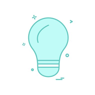 ampul ışık simge vektör tasarımı