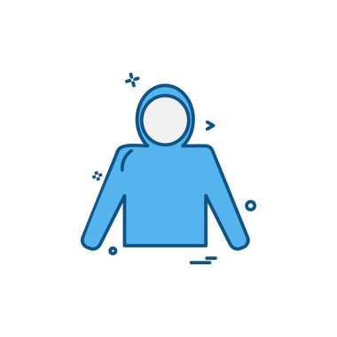 Giysi simgesi tasarım vektörü 